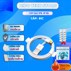 Cáp Sạc Nhanh 8IC 2A Chống Gãy Đứt - Dùng Cho Máy Cổng L (iPhone 6-X) - Tiện Ích Cho Phụ Kiện Số