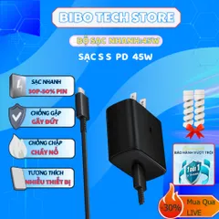 Bộ Sạc Nhanh SS 45W Type-C PD/PPS – Cáp CtoC An Toàn, Sạc Ổn Định, Tương Thích Nhiều Thiết Bị, Thời Gian Sạc Nhanh