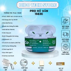 Tai Nghe Bluetooth Pro2 Hổ Vằn 1563E - Chống Ồn 40dB, BT 5.3, Âm Thanh Chất Lượng, Kết Nối Đa Thiết Bị, Pin 24 Giờ - Full Box