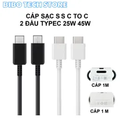 Bộ Sạc Nhanh 25W Type-C PD/PPS - Cáp CtoC Siêu Bền, Sạc Ổn Định Tương Thích Với Tất Cả Thiết Bị Samsung