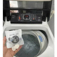 Viên Vệ Sinh Lồng Giặt Daiso Hàn Quốc - Túi 10 Viên Khử Mùi, Kháng Khuẩn, Làm Sạch Máy Giặt Hiệu Quả