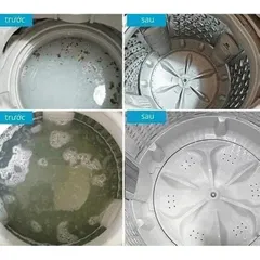 Viên Vệ Sinh Lồng Giặt Daiso Hàn Quốc - Túi 10 Viên Khử Mùi, Kháng Khuẩn, Làm Sạch Máy Giặt Hiệu Quả