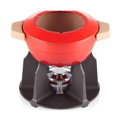 Bộ Nồi Lẩu Điện LeCreuset Fondue 2L Kirsche - Màu Đỏ Chất Liệu Gang Chống Dính, Dùng Để Nấu Ăn An Toàn và Tiện Lợi