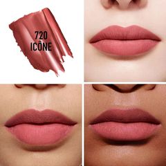 Son Dior 720 Icône Rouge Dior Lip Balm Matte Finish Màu Hồng Đất - Dưỡng ẩm và Độ bám màu tuyệt vời, Chính hãng từ Queen Snap Shop