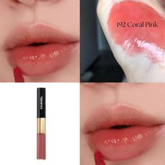Son Kem Chanel Le Rouge Duo Ultra Tenue Lip 192 Hồng San Hô Chính Hãng - Độ Bám Màu Lâu, Sắc Hồng Tươi Tắn, Dưỡng Ẩm Môi Tối Đa