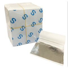 Bạc Nhật Vỡ Trang Trí - Set Dát Bạc Kích Thước 9x9cm, Độ Bóng Cao, Dễ Thi Công Cho Tất Cả Chất Liệu