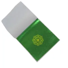 Gói 50 Lá Vàng Xanh Lá Cây 9x9cm - Dát Vàng Chuyên Nghiệp, Chất Lượng Cao, Trang Trí Nội Thất Sang Trọng