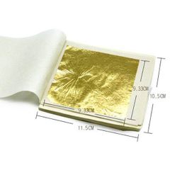 Lá Dát Dát Vàng 9.33cm - Vàng Nguyên Chất Dùng Trang Trí Nội Thất, Đồ Thờ và Phong Thủy - 500 Lá/Quỳ