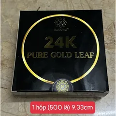 Lá Vàng 24K Dát Bò 9.33CM - Trang Trí Thực Phẩm Sang Trọng, Dùng Trong Nghệ Thuật Ẩm Thực