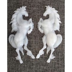 Cặp Phôi Song Mã Trang Trí Dừa Tết 2026 - Biểu Tượng May Mắn & Thăng Tiến trong Phong Thủy - Decor Tết Đẹp Mắt