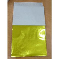 Bộ 50 Lá Vàng Nhập Khẩu 9x9cm - Dát Vàng Chất Lượng Cao Cho Nghệ Thuật Trang Trí Nội Thất Sang Trọng