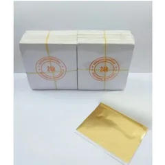 Lá vàng 24K công nghiệp TQ - 30000 lá cho trang trí nội thất, dát vàng bàn ghế, tượng Phật, đồ thờ - Sang trọng, dễ sử dụng.