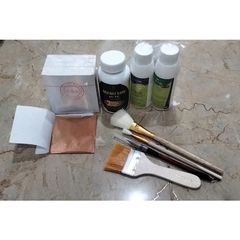 Bộ Combo 500 Lá Vàng MGJ Cao Cấp - Phụ Kiện Dát Vàng Đầy Đủ Cho Mọi Chất Liệu, Kèm Keo và Chổi Vẽ Ứng Dụng