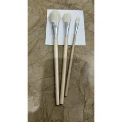 Chổi Lông Thỏ Dát Vàng Cao Cấp Hacowa - Bộ 100 Chiếc Chuyên Dụng Cho Thi Công Vàng, Mềm Mịn, Bền Bỉ, Không Xước Bề Mặt
