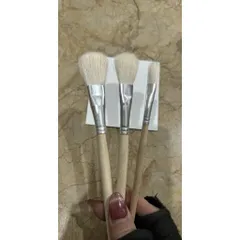 Chổi Lông Thỏ Dát Vàng Cao Cấp Hacowa - Bộ 100 Chiếc Chuyên Dụng Cho Thi Công Vàng, Mềm Mịn, Bền Bỉ, Không Xước Bề Mặt