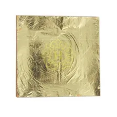 Lá vàng Ý Jinzi 100 tờ 14x14cm - Dụng cụ trang trí nghệ thuật dễ sử dụng, màu sắc tươi sáng, chống ôxy hóa.