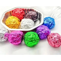Set 100 Giấy Nhôm Bọc Kẹo & Sô Cô La - Màu Sắc Rực Rỡ, Đẹp Mắt Cho Tiệc Tùng, Đám Cưới và Giáng Sinh