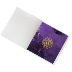 50 Lá Vàng Màu Tím Đậm 9x9cm - Lá Dát Vàng Cao Cấp Nhập Khẩu cho Nghệ Thuật Trang Trí Nội Thất