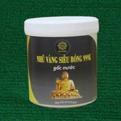 Nhũ Vàng Siêu Bóng 999K Gốc Nước 1KG - An Toàn Không Mùi, Độ Bền Cao, Phù Hợp Vẽ Nhiều Vật Liệu, Hỗ Trợ Sơn Tượng Phật