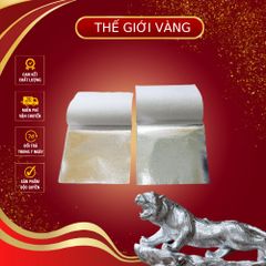 Lá Dát Bạc Hacowa - Bộ 500 Lá Dát Bạc Chất Lượng Cao 9x9cm - Trang Trí Nội Thất Sang Trọng và Đẳng Cấp