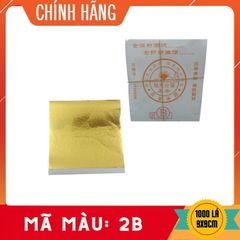 Bộ 500 Lá Vàng 2B Màu Vàng Đậm - Dùng Dát Vàng Trên Mọi Chất Liệu, Sáng Bóng, Dễ Thực Hiện