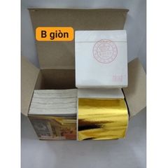 500 Lá Vàng Đế Vương B Giòn - Chất Lượng Cao, Màu Sắc Như Vàng Thật, Bền Màu, Thích Hợp Dát Trên Gỗ, Thủy Tinh, Nhựa, Xi Măng