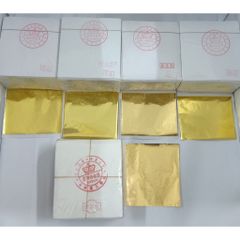 500 Lá Vàng Đế Vương B Giòn - Chất Lượng Cao, Màu Sắc Như Vàng Thật, Bền Màu, Thích Hợp Dát Trên Gỗ, Thủy Tinh, Nhựa, Xi Măng