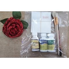 Combo Dát Vàng 24K - Bao Gồm Keo Dán Vàng, Lá Vàng, Chổi và Bút, Phù Hợp Với Kim Loại, Gỗ, Đá, Thủy Tinh - Dụng Cụ Thủ Công Nghệ Cao