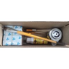 Bộ Combo Dát Vàng 6 Món - 1000 Lá Vàng Nhật 9CM, Keo Dát Vàng 24K, Chổi Vệ Sinh Vàng, Bút Vẽ - Dụng Cụ Nghệ Thuật Chất Liệu Kim Loại, Gỗ, Inox