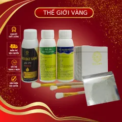 Bộ Combo 500 Lá Vàng Bạc Kèm Keo Phủ Bảo Vệ - Phụ Kiện Dát Vàng Cho Gỗ, Nhựa, Kim Loại