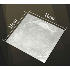 10 Lá Bạc Thật 11CM - Trang Trí Đồ Vật, Thực Phẩm và Đồ Thờ Cúng Tăng Tính Thẩm Mỹ