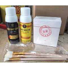 Combo Dát Vàng Tiết Kiệm - Bộ Dụng Cụ Đầy Đủ Để Dát Vàng Trên Thạch Cao, Giấy, Đồ Thủy Sinh, Tượng Phật