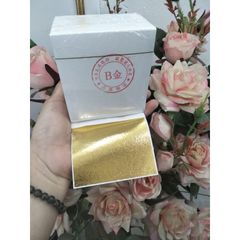 500 Lá Vàng B Giòn Loại 1 9x9cm - Dát Vàng Chất Liệu Gỗ, Nhựa, Kim Loại - Đồ Trang Trí Thủ Công Sáng Tạo
