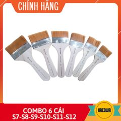Combo 6 Chổi Dặm Vàng Silicon Mềm Mịn - Dụng Cụ Vệ Sinh và Quét Sơn, Kem Bánh Chất Lượng Cao