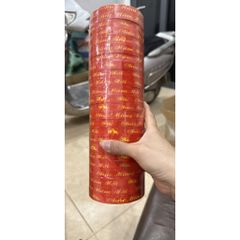 Băng Keo Chúc Mừng Năm Mới Đỏ 12cm - Dùng Trang Trí Quà Tết, Gói Sản Phẩm, Thông Điệp Chúc Mừng Xuân 2024