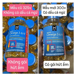 Viên uống Omega 3-6-9 Member’s Mark 325 viên - Hỗ trợ sức khỏe tim mạch, tăng cường trí nhớ và sức khỏe toàn diện từ Mỹ