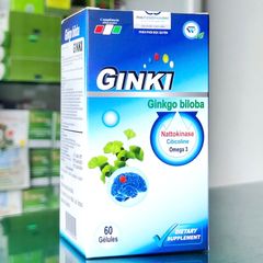 Viên uống Ginki - Hỗ trợ tuần hoàn não, giảm cục máu đông, đau đầu và chóng mặt - Thực phẩm bảo vệ sức khỏe từ Phytextra
