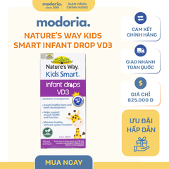Giọt Vitamin D3 Trẻ Em Kids Smart Nature’s Way 13ml - Giải pháp bổ sung cho trẻ sơ sinh và trẻ nhỏ dễ sử dụng hàng ngày