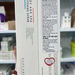 Kem Tẩy Da Chết Usolab Body And Spa Whitening Scrub 200ml - Giúp Làn Da Sáng Mịn, Chống Oxy Hóa, Dưỡng Trắng Da Toàn Thân