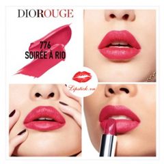 Son Dior Rouge 776 Soiree A Rio - Son Môi Hồng Đỏ Chính Hãng, Sang Trọng, Chất Lượng Cao, Phù Hợp Mọi Loại Da
