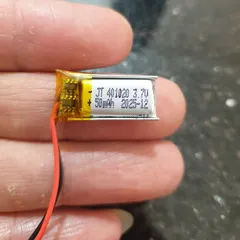 Pin Lipo Polymer 401020 3.7V 50mAh với mạch bảo vệ, phù hợp cho thiết bị điện tử - Sạc nhanh và an toàn