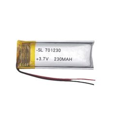 Pin Lipo Polymer 701230 3.7V 230mAh - Pin Điện Tử Với Mạch Bảo Vệ - Tương Thích Nhiều Thiết Bị Điện Tử