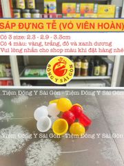 Sáp Nhựa Đựng Tễ 1kg - Vỏ Nhựa Lồng Xổ Số May Mắn, Đường Kính 2.3cm, 2.9cm, 3.3cm - Quà Tặng Dịp Lễ Tết Việt Nam