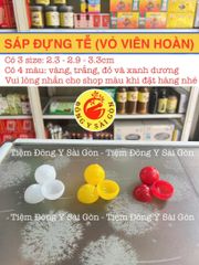 Sáp Nhựa Đựng Tễ 1kg - Vỏ Nhựa Lồng Xổ Số May Mắn, Đường Kính 2.3cm, 2.9cm, 3.3cm - Quà Tặng Dịp Lễ Tết Việt Nam