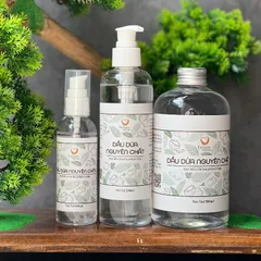 Dầu Dừa Nguyên Chất Escoco Tách Lạnh Ly Tâm - Dưỡng Ẩm Da, Dưỡng Tóc, Hữu Ích Cho Sức Khỏe - 100ml, 250ml, 500ml
