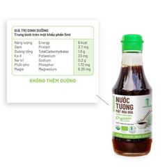 Nước Tương Mật Hoa Dừa Organic Sokfarm Ít Muối 500ml - Hương Vị Tự Nhiên, Không Đậu Nành, Gia Vị Hữu Cơ Cho Món Ăn Thêm Ngon