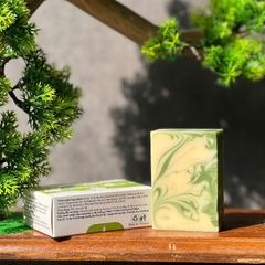 Xà Bông Dừa Sả Chanh Escoco 100g - Xà Phòng Tự Nhiên Dưỡng Ẩm, Không Chất Bảo Quản, Phù Hợp Da Nhạy Cảm