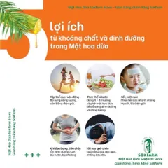 Mật Hoa Dừa Sokfarm Hữu Cơ - Hộp 12 Gói x 15g, Thay Thế Đường Tinh Luyện, Tự Nhiên, Thơm Ngon, Giàu Khoáng Chất, Phù Hợp Với Người Tiểu Đường