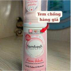 Bọt Vệ Sinh Phụ Nữ Femfresh 150ml - Chiết Xuất Bơ Karité & Sữa Yến Mạch, Kháng Khuẩn, Dưỡng Ẩm, Ngăn Ngừa Viêm Nhiễm