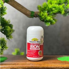 Viên Sắt Nature's Way Cao Cấp Kết Hợp Vitamin C & B12 - Hỗ Trợ Sức Khỏe & Chuyển Hóa Năng Lượng, 30 Viên Úc